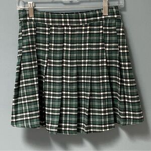 Hollister XS Pleated Plaid Skirt Academia Preppy School Girl Clueless Preppy